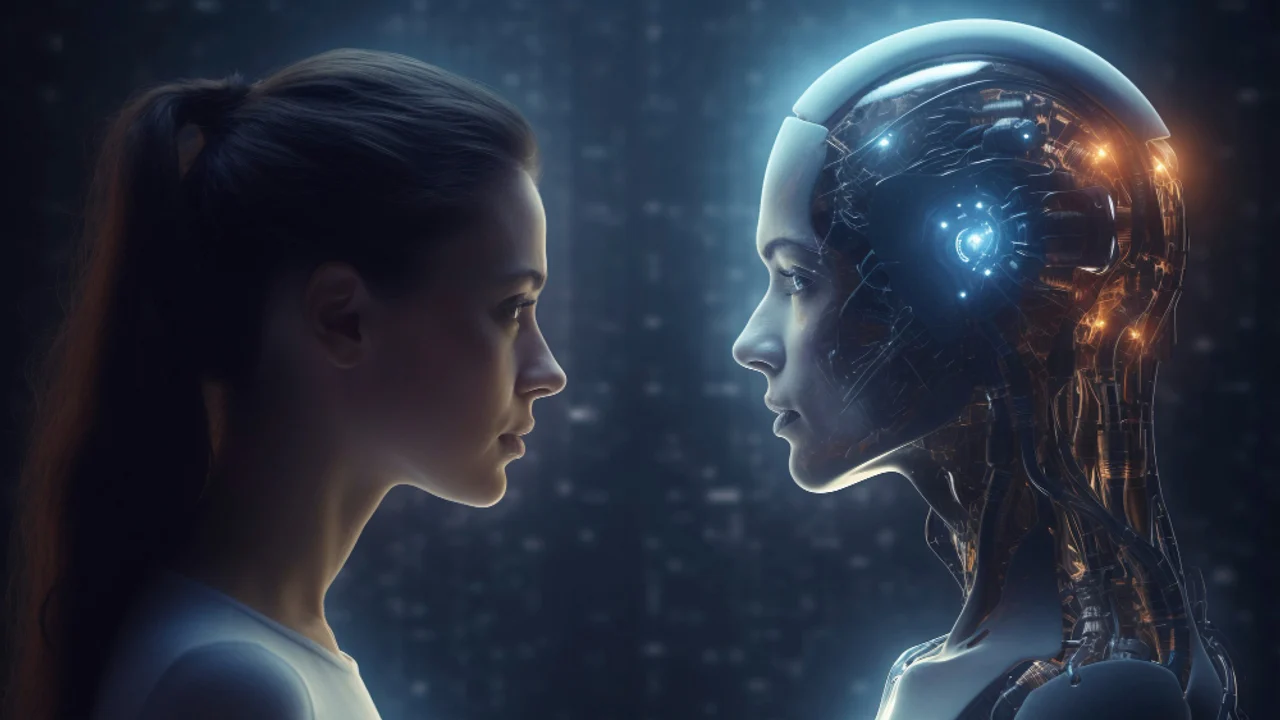 A business process being redesigned around AI